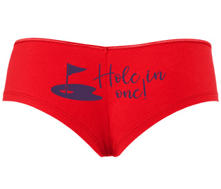 Hole In One - Funny Golf - Red Boyshort