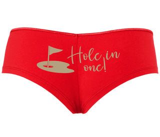 Hole In One - Funny Golf - Red Boyshort