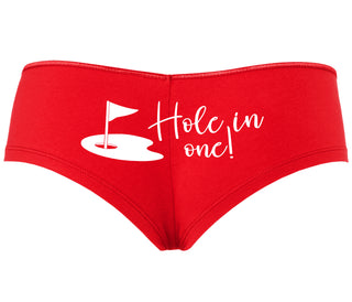 Hole In One - Funny Golf - Red Boyshort