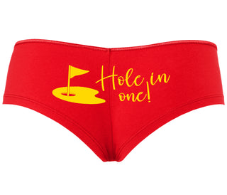 Hole In One - Funny Golf - Red Boyshort