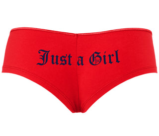 Just A Girl - Red Boyshort