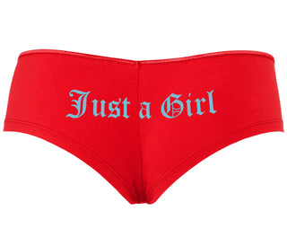Just A Girl - Red Boyshort