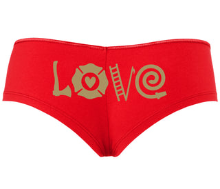 Love Fire Fighter - Red Boyshort