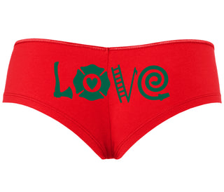 Love Fire Fighter - Red Boyshort