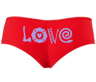 Love Fire Fighter - Red Boyshort