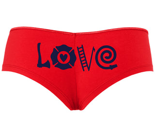 Love Fire Fighter - Red Boyshort