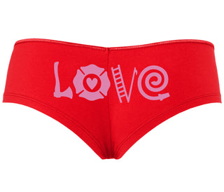 Love Fire Fighter - Red Boyshort