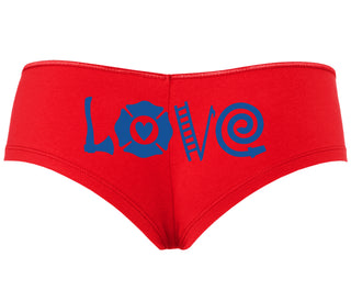 Love Fire Fighter - Red Boyshort