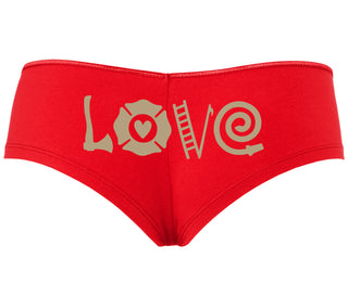 Love Fire Fighter - Red Boyshort