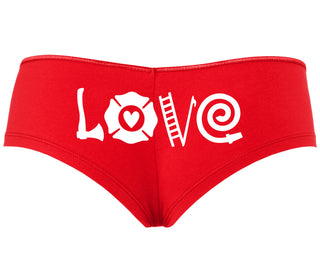 Love Fire Fighter - Red Boyshort