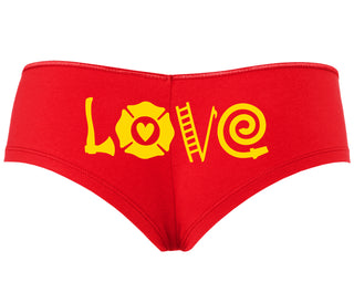 Love Fire Fighter - Red Boyshort