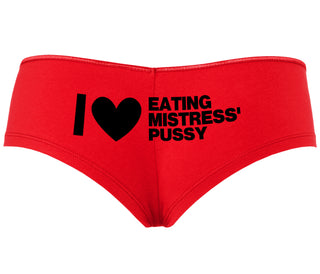 I Love Eating Mistress's Pussy - Red Boyshort