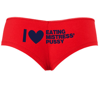 I Love Eating Mistress's Pussy - Red Boyshort
