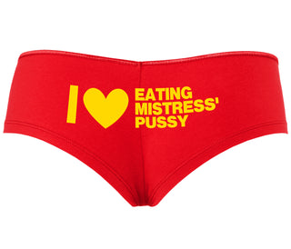 I Love Eating Mistress's Pussy - Red Boyshort