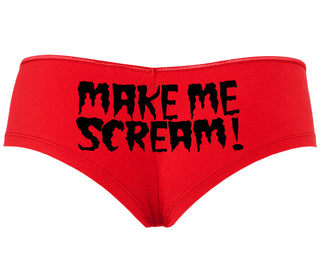 Make Me Scream - Red Boyshort