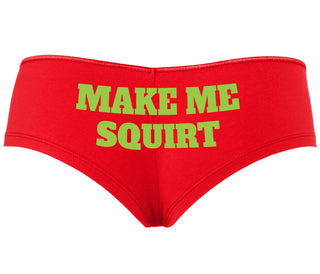 Make Me Squirt - Red Boyshort