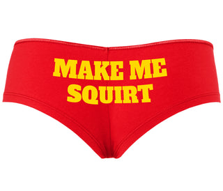 Make Me Squirt - Red Boyshort