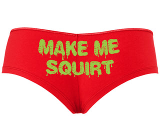 Make Me Squirt Wet - Red Boyshort