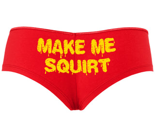 Make Me Squirt Wet - Red Boyshort
