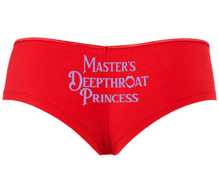 Master's Deepthroat Princess - Red Boyshort