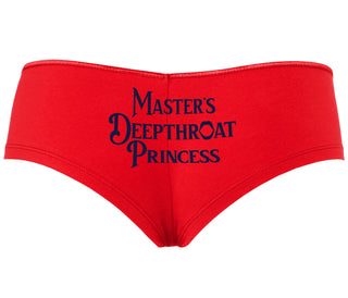 Master's Deepthroat Princess - Red Boyshort