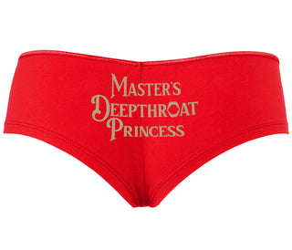 Master's Deepthroat Princess - Red Boyshort