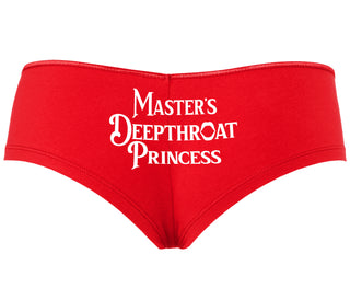 Master's Deepthroat Princess - Red Boyshort