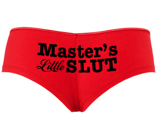 Master's Little Slut - Red Boyshort