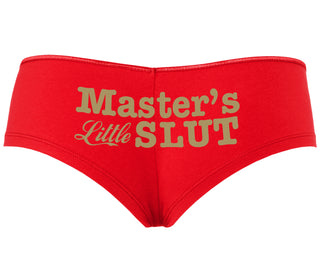 Master's Little Slut - Red Boyshort