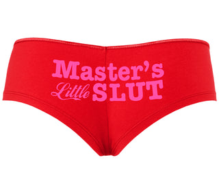 Master's Little Slut - Red Boyshort