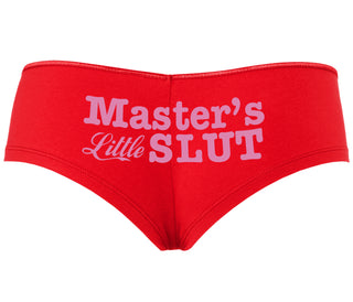 Master's Little Slut - Red Boyshort