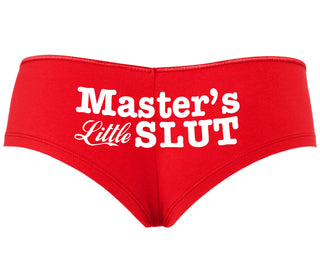 Master's Little Slut - Red Boyshort