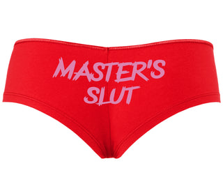 Master's Slut - Red Boyshort