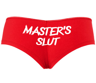 Master's Slut - Red Boyshort