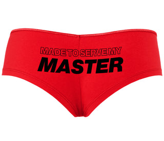 Made To Serve My Master - Red Boyshort