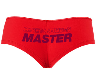 Made To Serve My Master - Red Boyshort