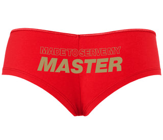 Made To Serve My Master - Red Boyshort