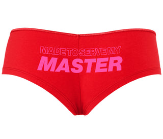 Made To Serve My Master - Red Boyshort