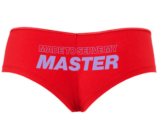 Made To Serve My Master - Red Boyshort