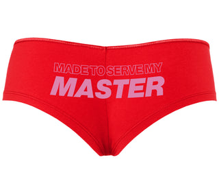 Made To Serve My Master - Red Boyshort