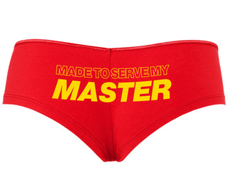 Made To Serve My Master - Red Boyshort