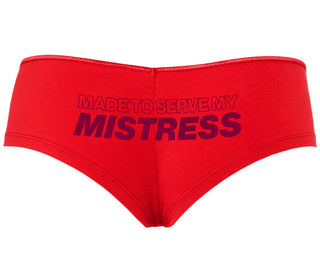 Made To Serve My Mistress - Red Boyshort