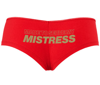 Made To Serve My Mistress - Red Boyshort