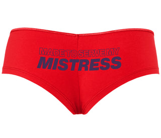 Made To Serve My Mistress - Red Boyshort