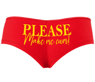 Please Make Me Cum - Red Boyshort