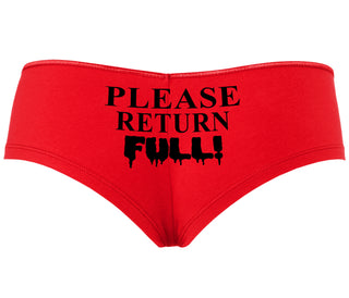 Please Return Full - Red Boyshort