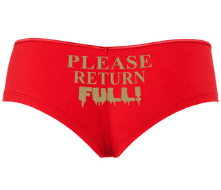 Please Return Full - Red Boyshort
