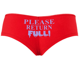 Please Return Full - Red Boyshort