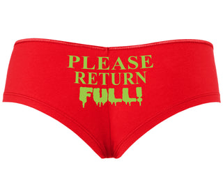 Please Return Full - Red Boyshort