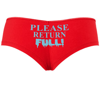 Please Return Full - Red Boyshort